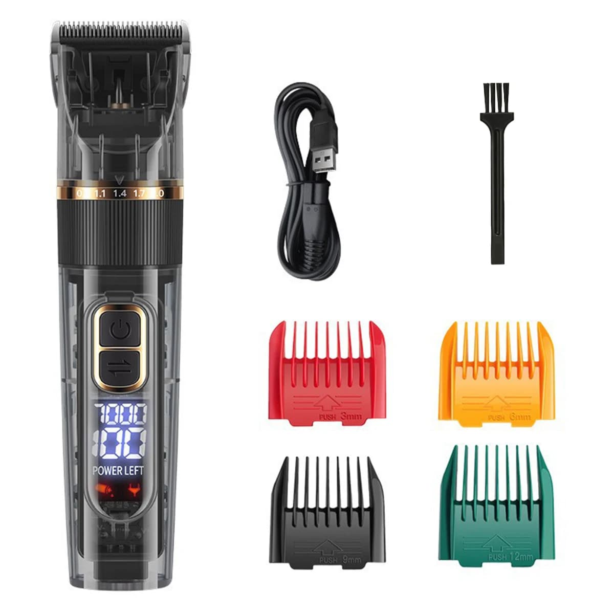 Tagliacapelli per cani e gatti Tagliacapelli elettrico professionale per animali domestici Tagliacapelli silenzioso Set di tagliacapelli per toelettatura animali ricaricabile tramite USB