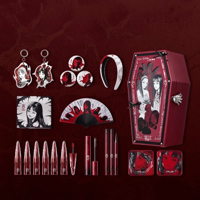 Little Ondine Set makeup Halloween Pack limited gift Set fard powder Fango lips Mascara Eyeliner liquid Kit all in 19 pieces
