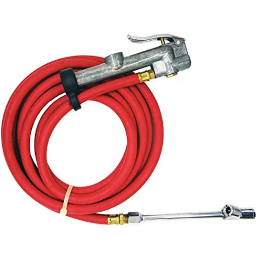 Manometro per Gonfiaggio da 10 a 120 PSI per Pompa d'Aria con Corpo in Plastica e Ago Rosso, Misurazione Precisa della Pressione per Pneumatici e Gonfiabili