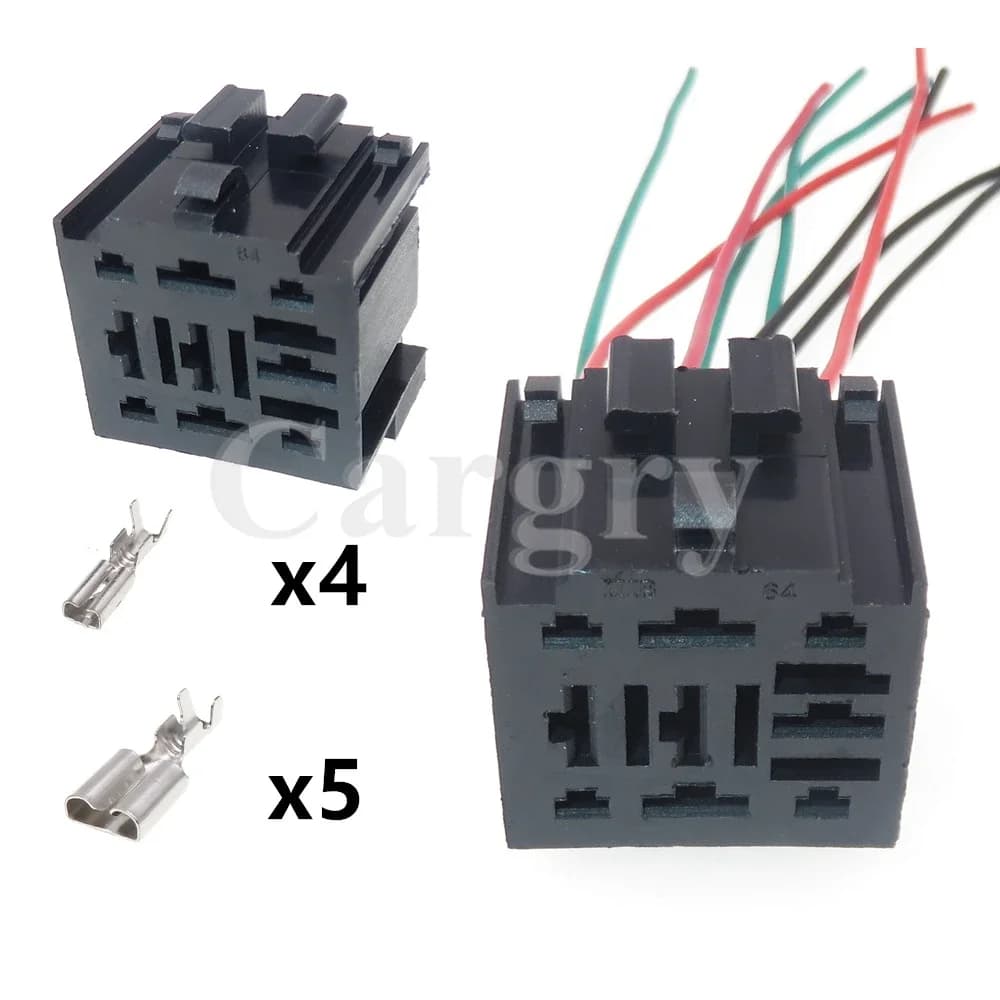 Set di 9 Connettori per Relè Auto 161937501B, Prese per Fusibili, Accessori per Modifiche Auto
