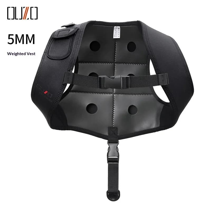 OUZO Weight Vest 5mm Free Diving Weight Belt Equipment Running Deep Diving Fishing And Hunting Vest With Lead Diving Suit