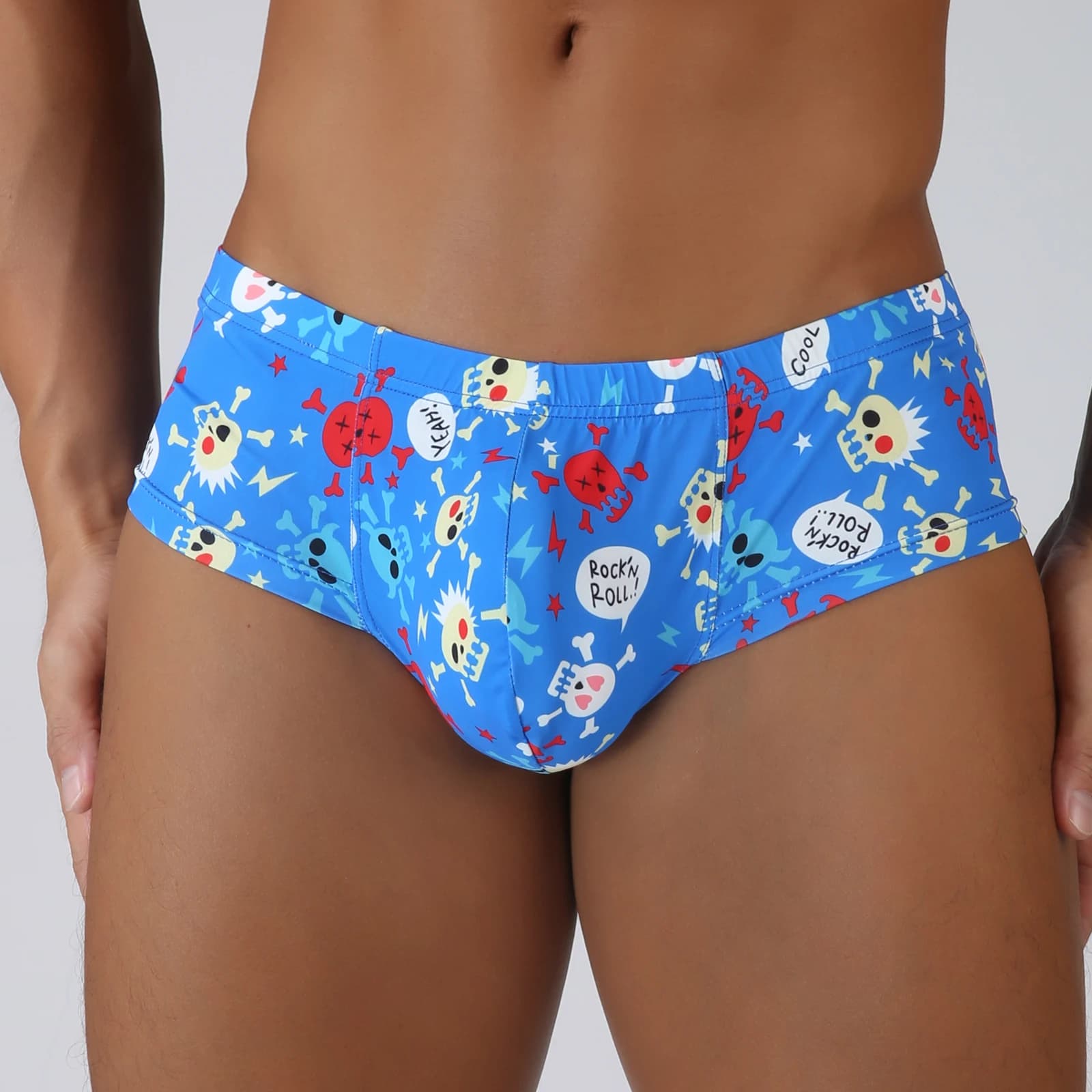 Uomini Casual Brasiliano Boxer Bikini Stampa Digitale Mini Boxer Spiaggia Bagno Costume Da Bagno Sexy Maschio Divertente Costume Da Bagno Boxer Hombre Sunga