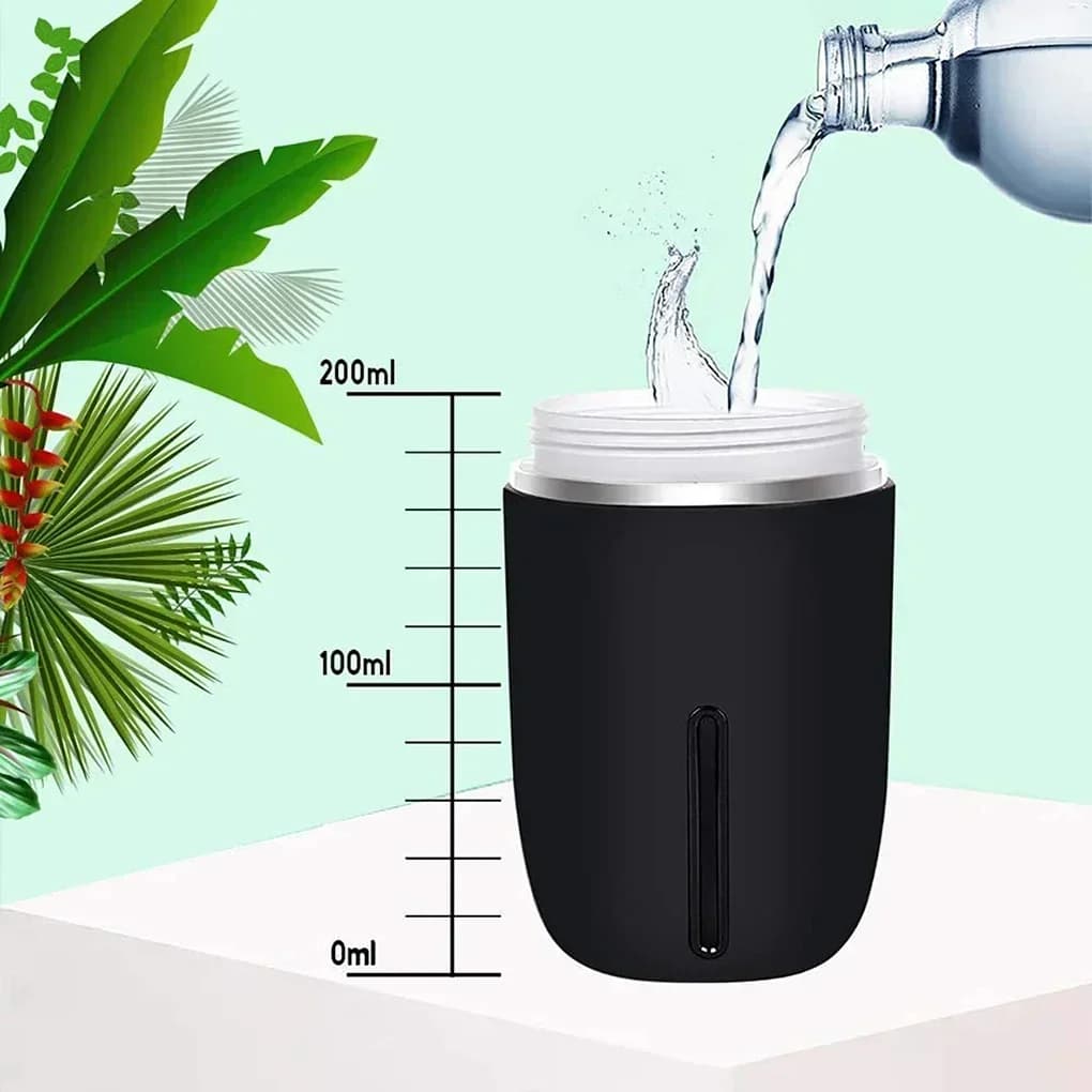 Mini umidificatore USB da 200 ml resistente, diffusore di oli essenziali per auto, nebulizzatore USB per casa, accessorio con luce notturna a LED.