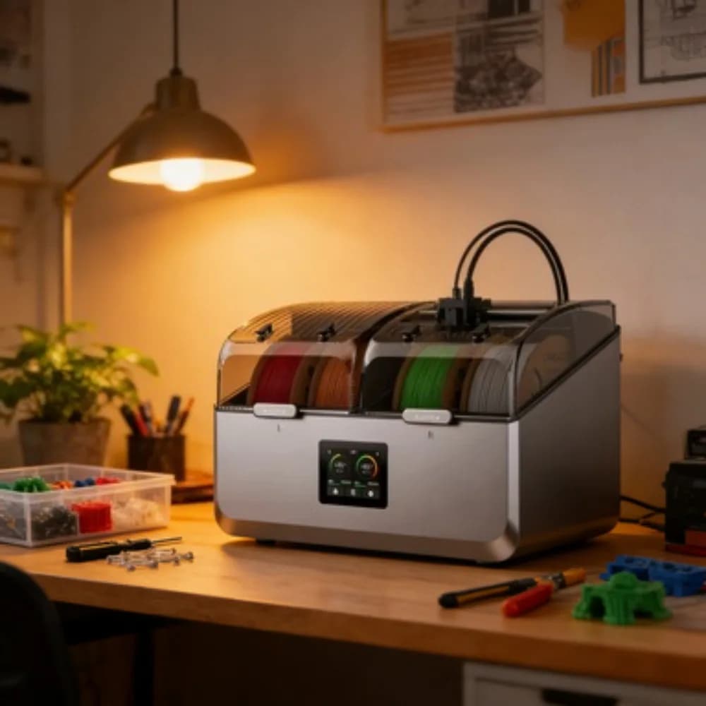 3D Printer Filament Dryer Shipped by USA, 4 Spools with 360 ° Hot Air Circular, Double Heating Rooms for PLA PETG ABS