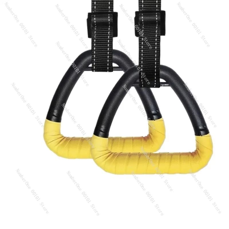 Gymnastics rings Fitness traction equipment Set for training with rope for domestic interiors Force exercises kit with horizontal bar for stretching the spine