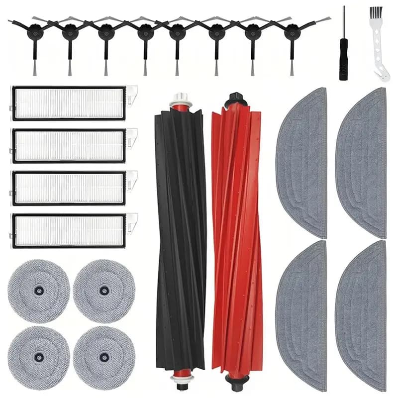 ABKS-For Roborock S8 Maxv Ultra S8 Max Ultra Robot Vacuum Cleaner Main Side Brush Hepa Filter Replacement Parts