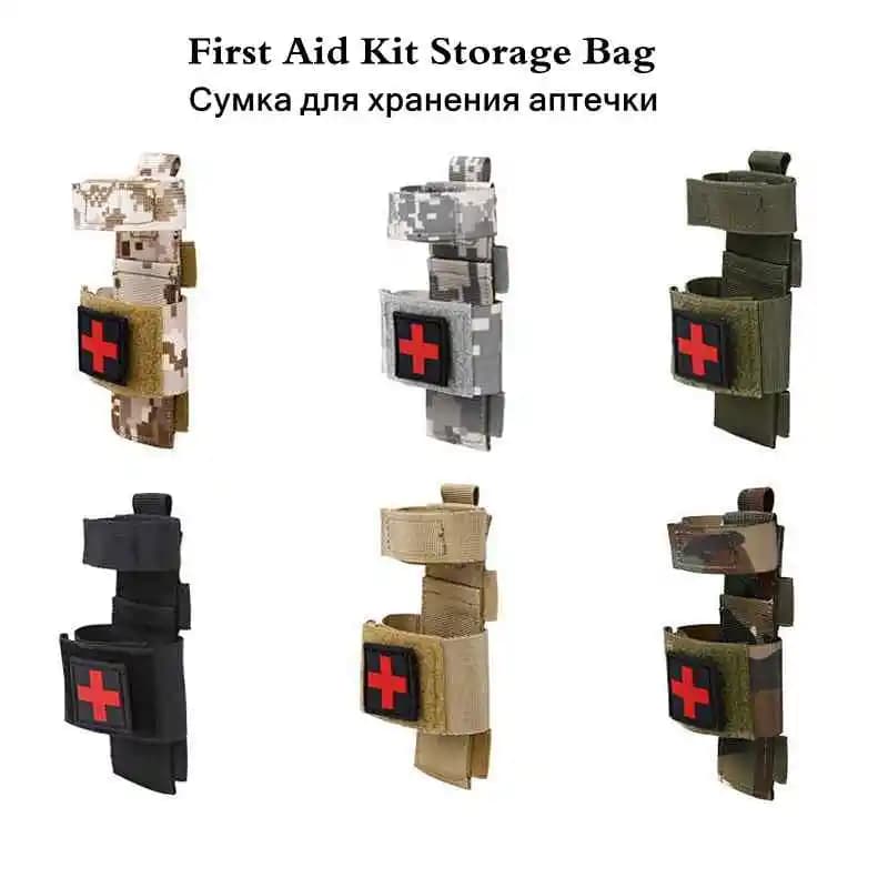 Outdoor Tools Bag First Aid Kits Holder Pouch Tactical Flashlight Scissor Hanging Tourniquet Band Storage Bag