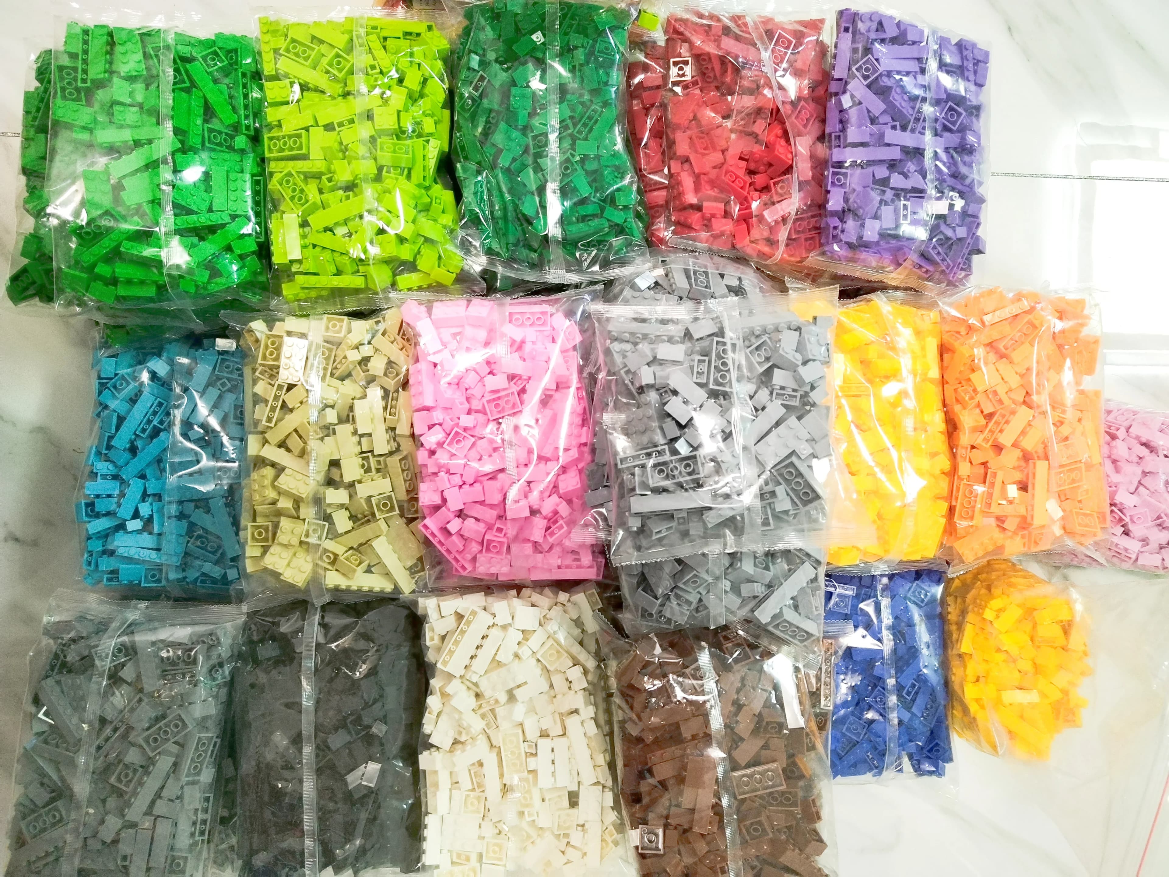 Blocchi Bulk Building 2 confezioni 520g Qualsiasi colore Build Compatibile Per il cacciavite e la statuetta regalo LEGO Fotografato in vero