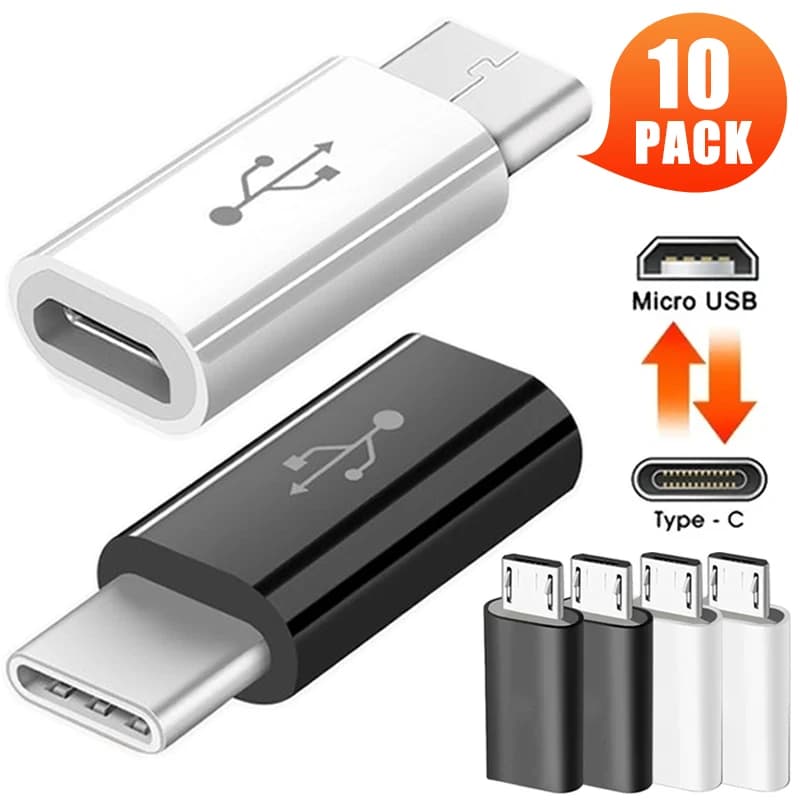 Connettori adattatori USB da tipo C a Micro USB Android per tablet telefono Convertitore da micro USB maschio a tipo C femmina per Xiaomi Huawei