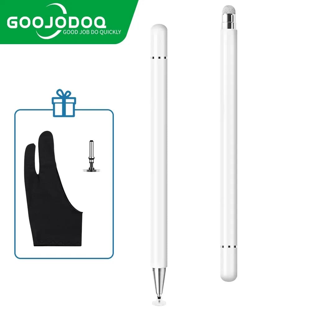 GOOJODOQ penna stilo universale 2-In-1 In alluminio assorbe automaticamente la penna per Tablet iPad Xiaomi Samsung Touch Pen Phone Stylus