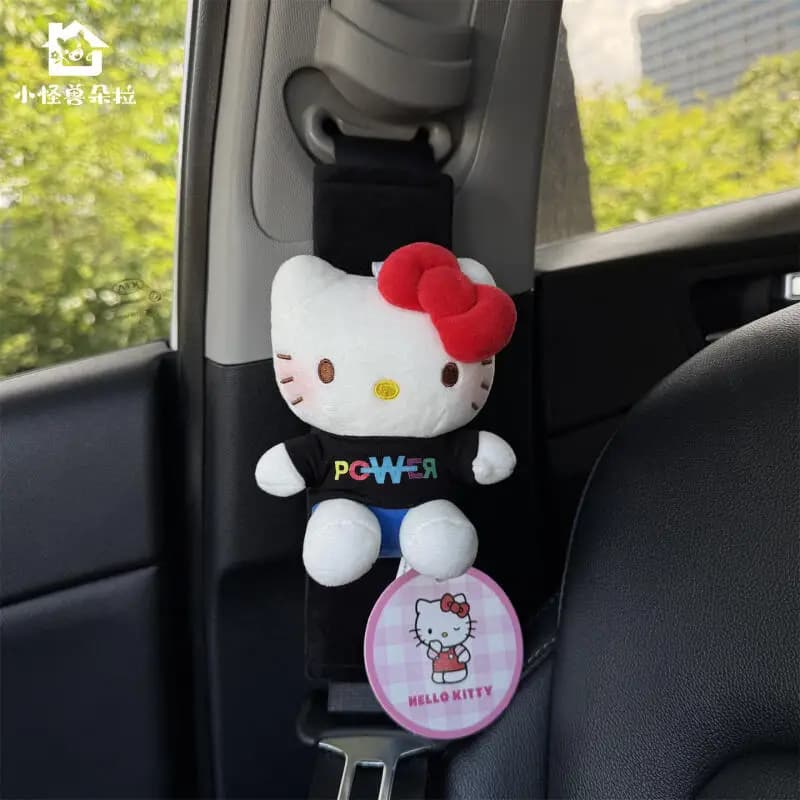 Authentic Covers Sanrio Safety Belt, Kawaii Auto Accessories Hello Kitty, Safety Belt Protection