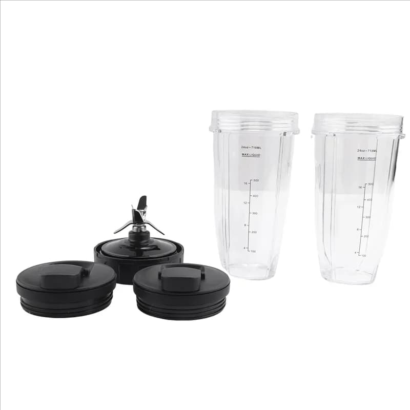 A70Z Fafa】Tazze da 24 once con coperchi da asporto, lama estrattore a 7 alette, per frullatore Nutri Ninja Auto IQ BN801 SS101 BL480-30 BL641 BL642-30