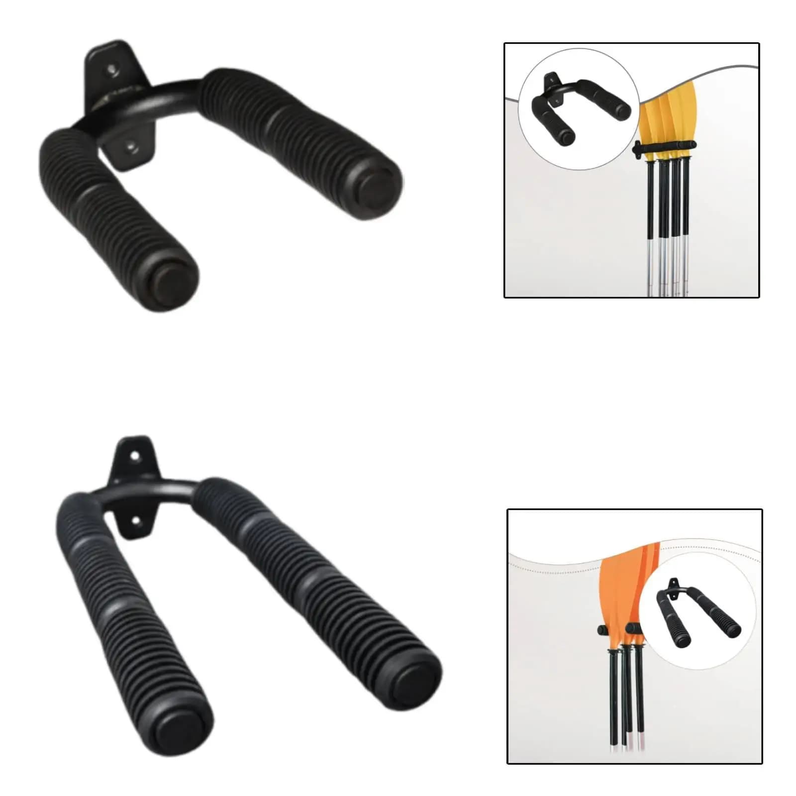 Supporto per Pagaie da Kayak, Porta Pagaie Robusto, Accessori per Garage, Sostituzione Professionale, Installazione Semplice, Organizzatore Nero