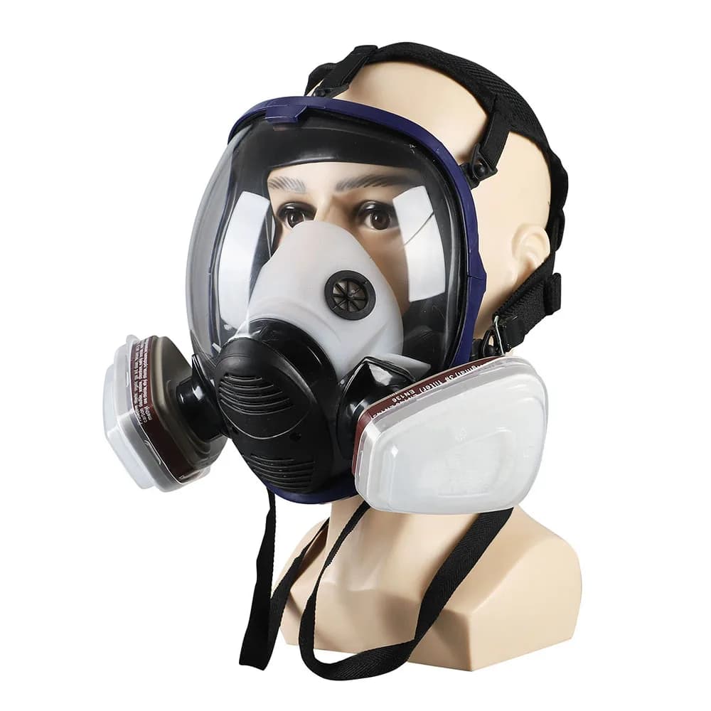 Gas mask, full face cover, silicone welding, fire protection, dust spraying, chemical industry decoration, dust prevention