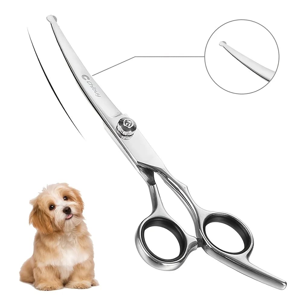 Pet scissors 1 piece of pet metal curved scissors