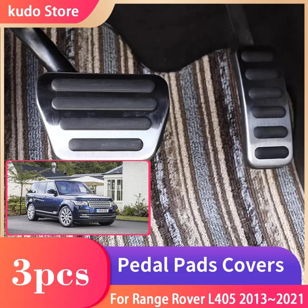 Per Land Rover Range Rover L405 2013 ~ 2021 2014 2015 2016 2017 2018 2019 2020 pedali per auto resto coperchio dell'acceleratore del freno nessuna perforazione Pad in acciaio inossidabile acessori