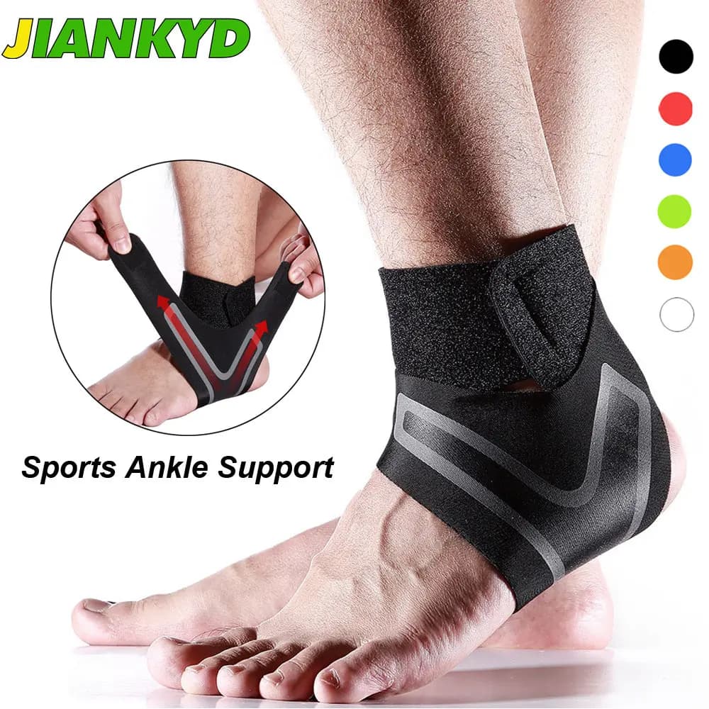 1 pz fitness sport tutore per caviglia palestra elastico supporto per caviglia equipaggiamento pesi per piedi avvolge protezione gambe potenza sollevamento pesi