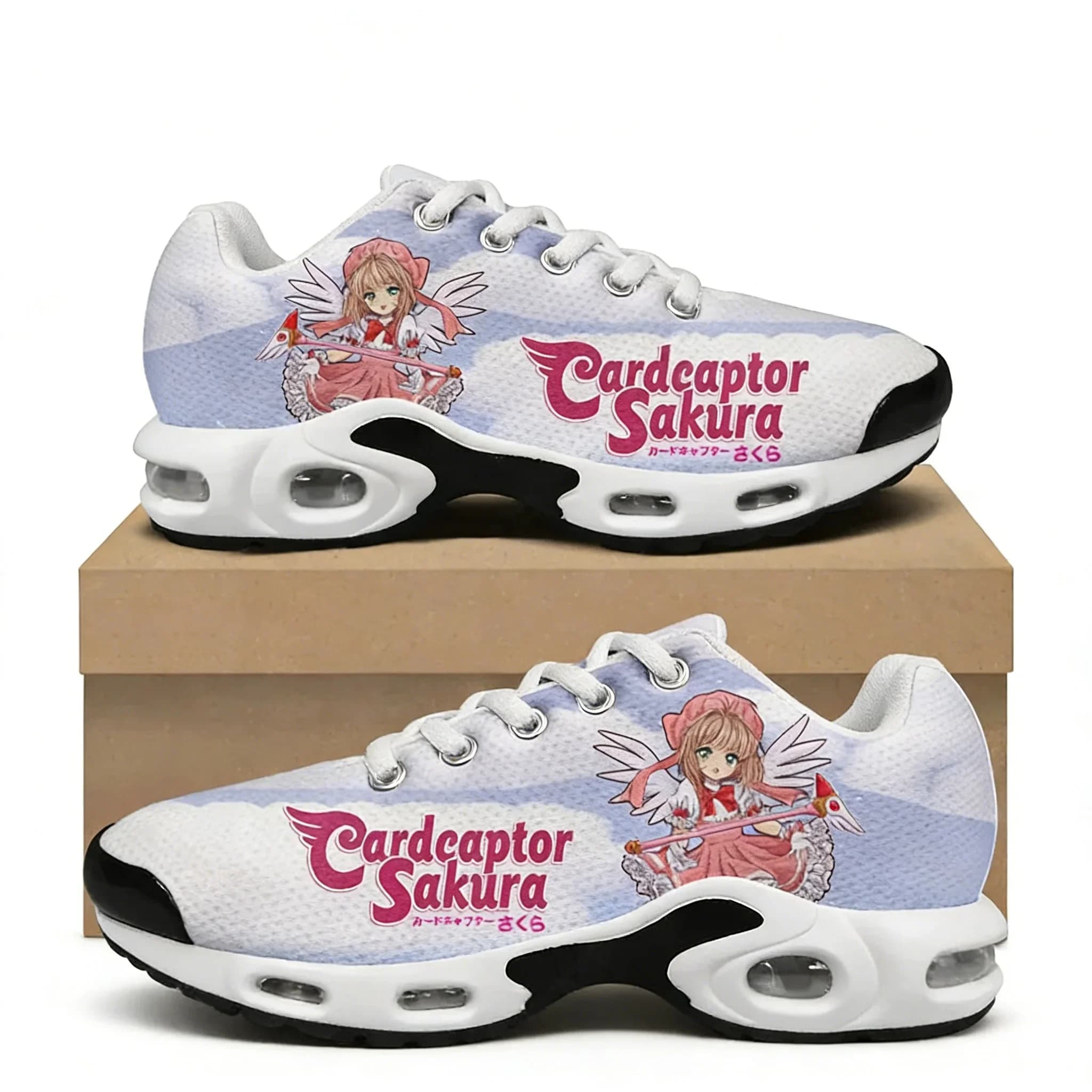 Cardcaptor Sakura Air Cushion Sneakers Mens Womens Teenager Lightweight Sports shoes High Quality Custom Leisure Mesh Sneaker