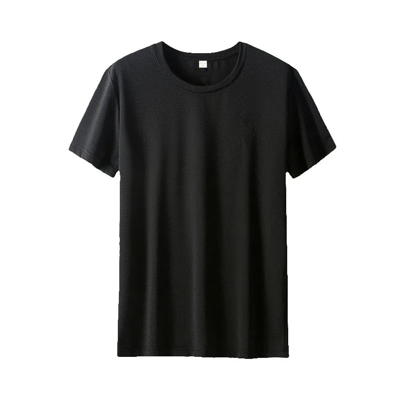 T-shirt da corsa in mesh a maniche corte in seta ghiaccio, ad asciugatura rapida, sottile e traspirante per l'estate, maglietta fitness, abbigliamento sportivo