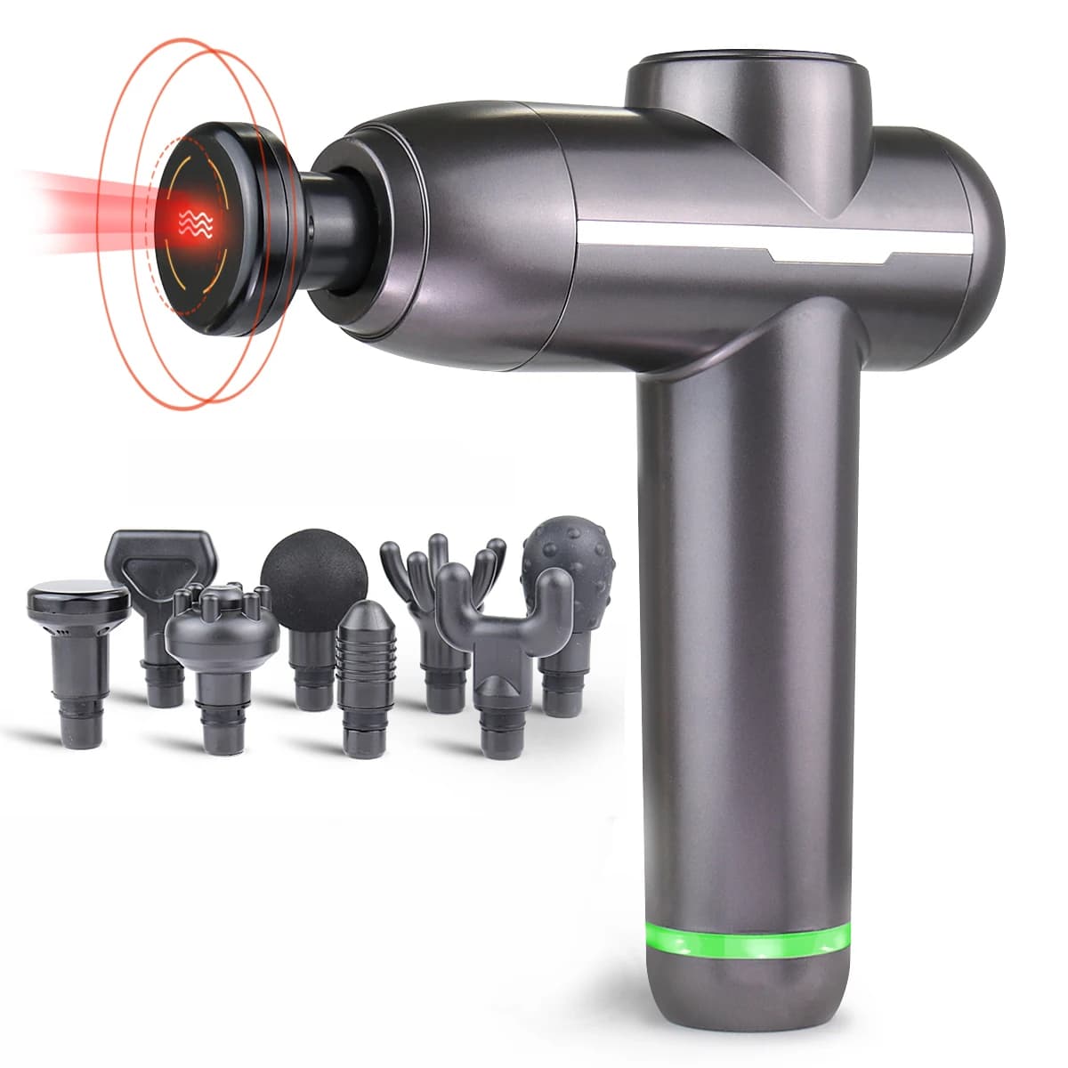 Therapeutic Massage Gun with Heat Massage Gun Muscle Massage Hand held in deep tissue percussion to relieve pain