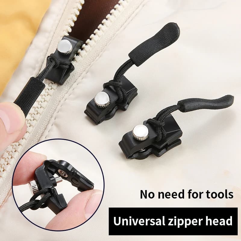 Universal Detachable Metal Hinge Slider Kit Detachable Instant Repair Kit DIY Replacement Lever Locks for Clothing Bag