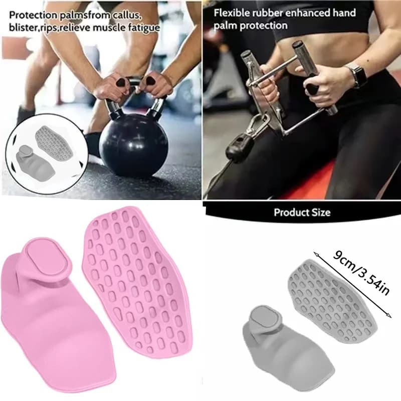 Fitness Palm Pads Fitness Non-Slip Sweat-Absorbent Palm Protector for Gym Fitness Ergonomic Quick Release Silicone Training Gloves Unisex