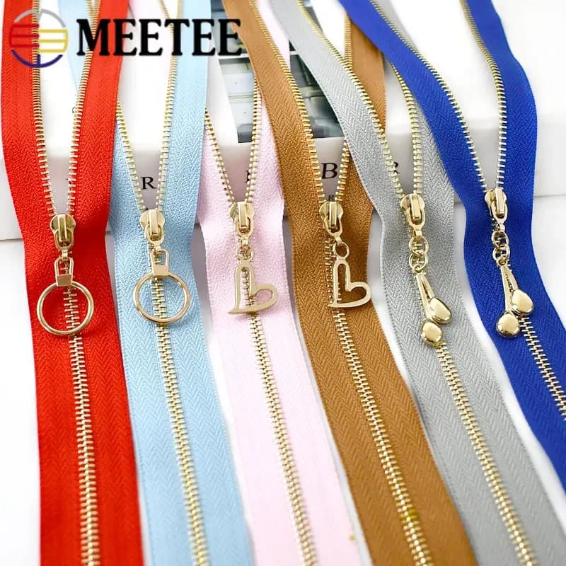 2 pezzi 15-30 cm di fine chiusa 3 # Cerniera in metallo per cerniere da cucire per giacca da borsa Kit di riparazione cerniera decorativa Accessori per indumenti fai-da-te
