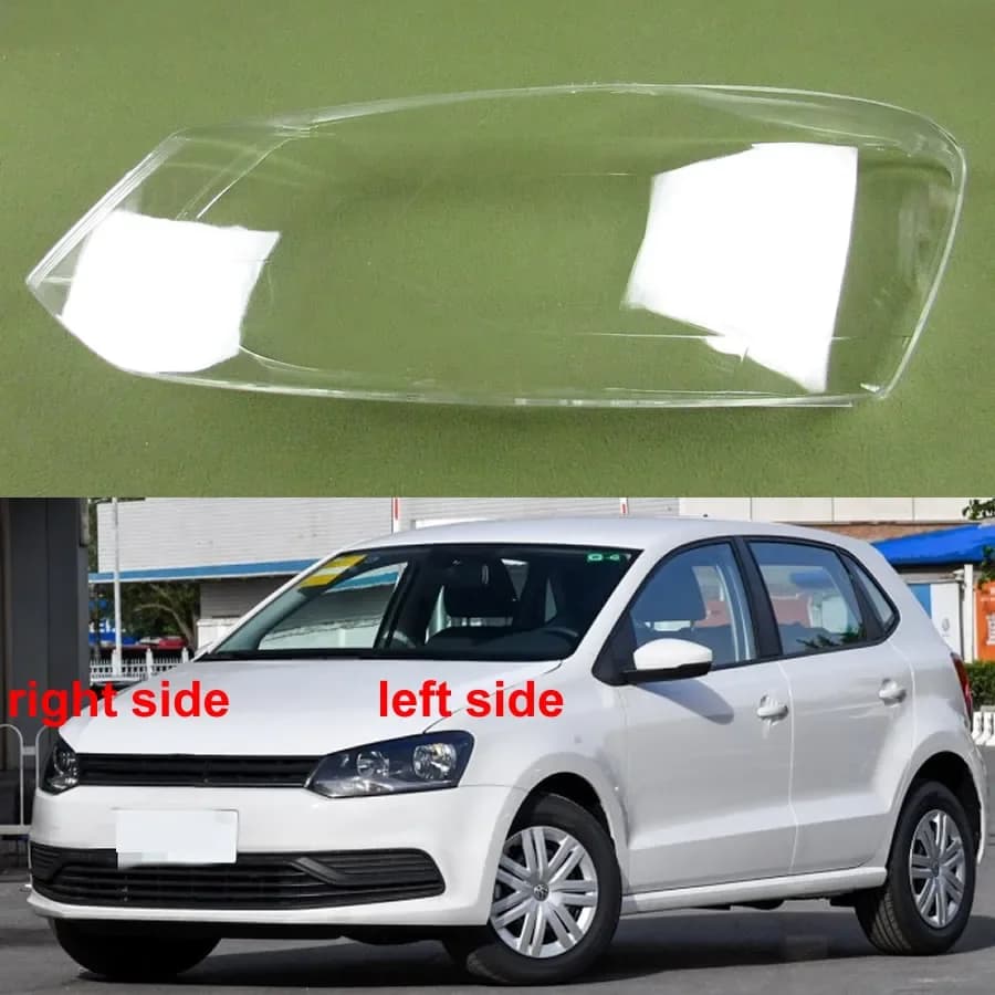 For VW Polo 2014 2015 2016 2017 2018 Front Headlight Shell Transparent Lampshade Headlamp Cover Lens Lamp Shade Plexiglass