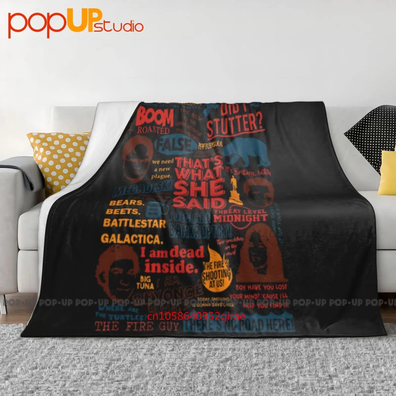 The Office Funny Quotes Film Serie TV Meme Commedia Coperta ultra morbida Trapunta Copridivano invernale Copriletto