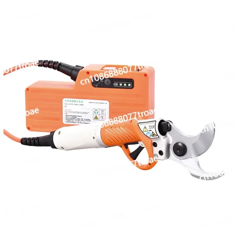 Portable gardening shears with 4.5 cm lithium battery, rechargeable shears for fruit trees, electric pruning