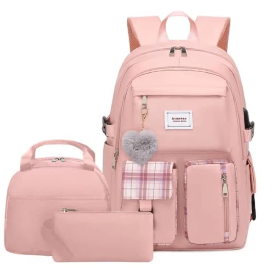 Set di Zaini Casual e Spaziosi per Laptop da Donna, Ideali per la Moda e l'Uso Quotidiano