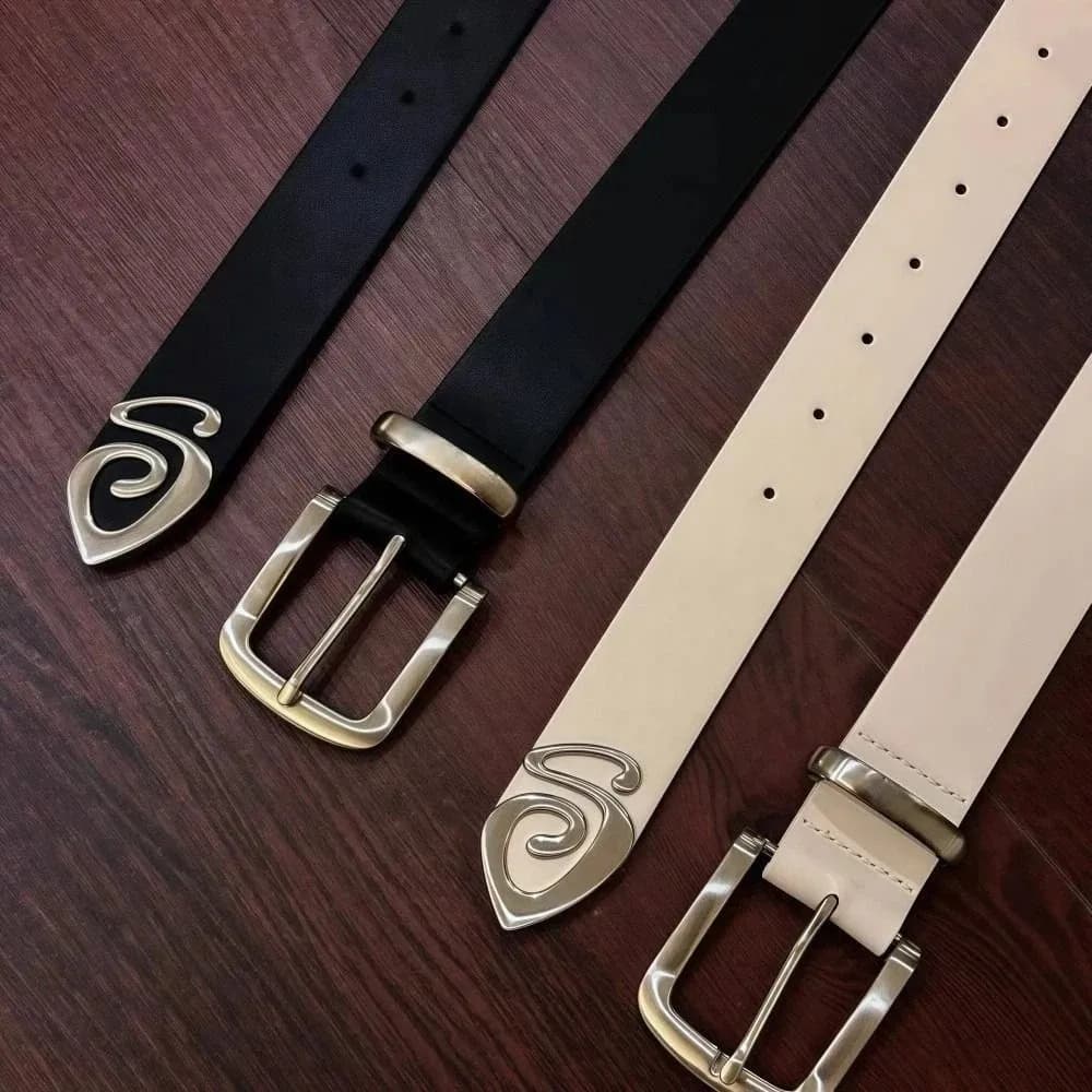 High Quality Retro Buckle Women's Belt Simple Style Luxury Versatile Waist Belt Solid Color PU Leather Business Waistband Unisex