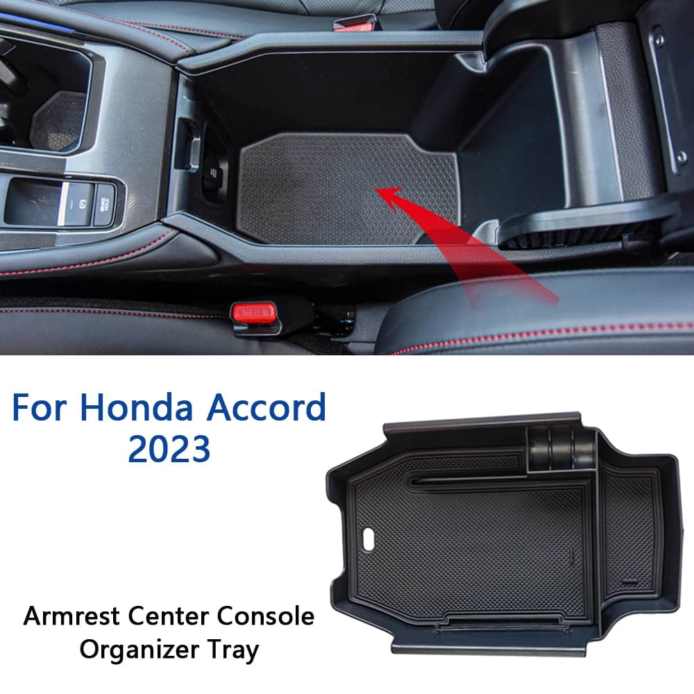 Vassoio Organizer per Console centrale per auto per Honda Accord 2023 bracciolo inserto per Console scatola portaoggetti accessori interni per auto