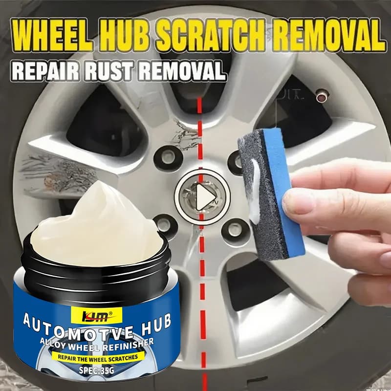 Hjm 35g Wheel Hub Repair Paste, Alloy Wheel Scratch Remover, Oxidation & Rust Cleaner, Car Rim Refurbishment Polishing Cream