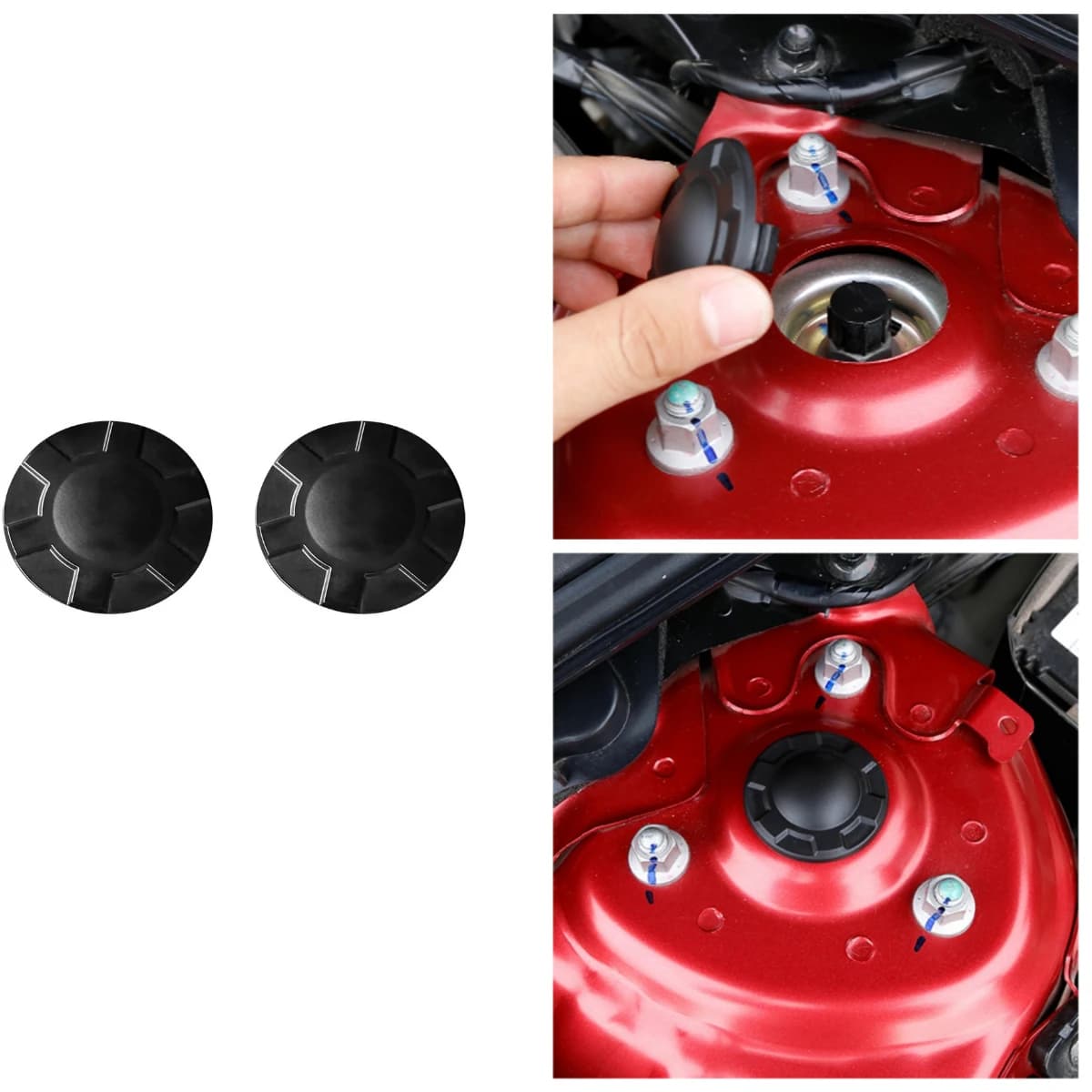 2 pcs protection cap for waterproof dust shock absorber for Mazda 3 CX-4 CX-8 ABS car accessories