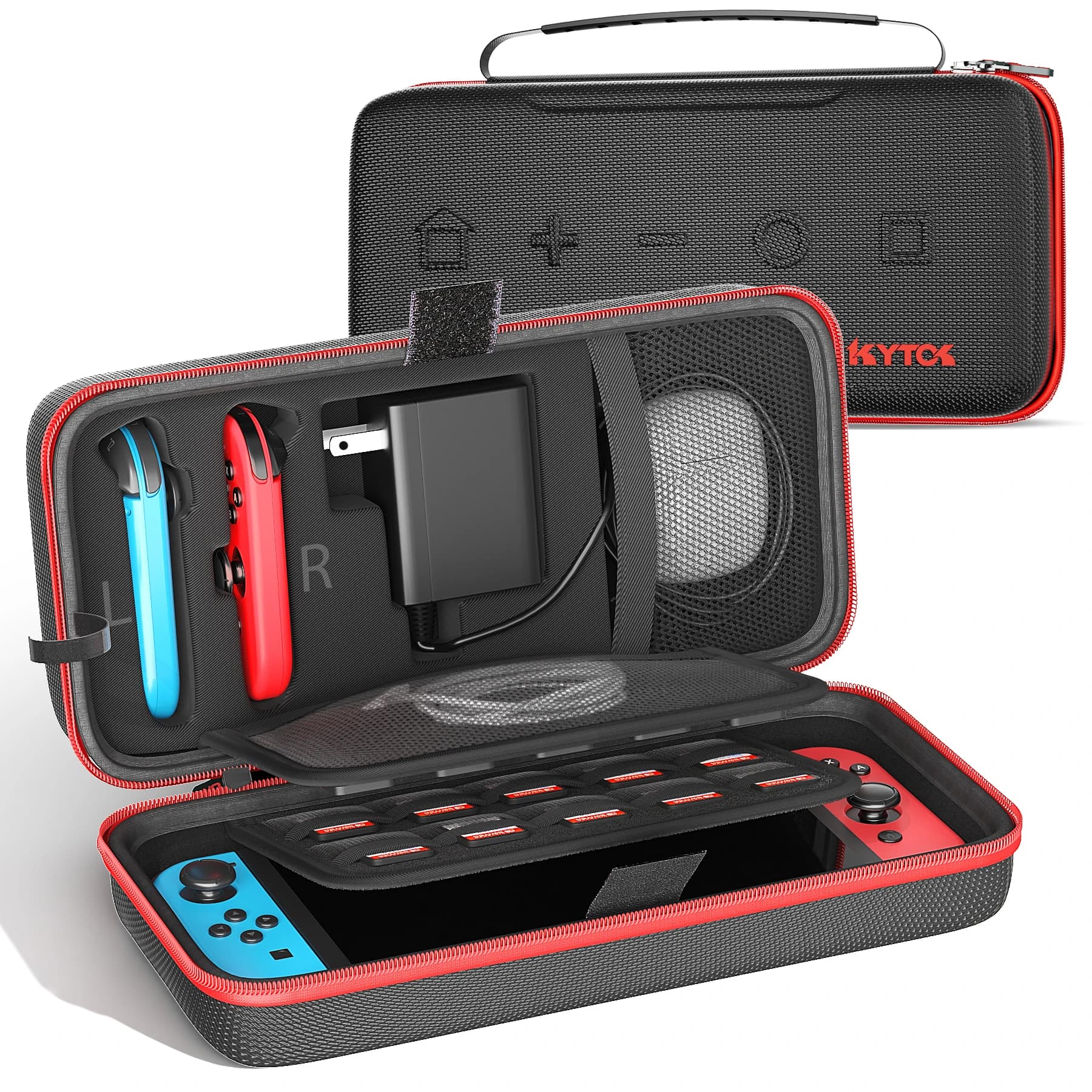 per Switch Borsa portaoggetti grande Custodia protettiva per interruttore portatile Borsa da viaggio impermeabile antigraffio per Nintendo Switch