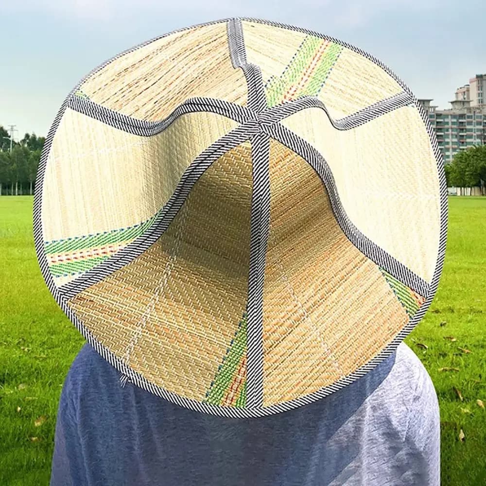 Nuovo cappello di paglia a tesa larga pieghevole universale per il sole, cappello estivo da donna e da uomo