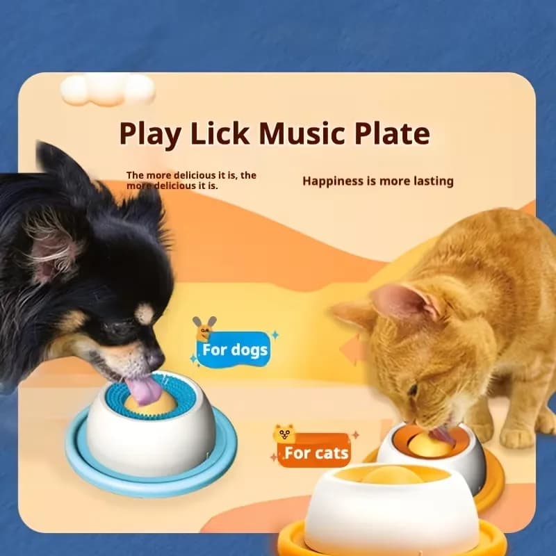 Pet hiding food slow food bowl, licking pleasure, dog and cat self pleasure relieving tool