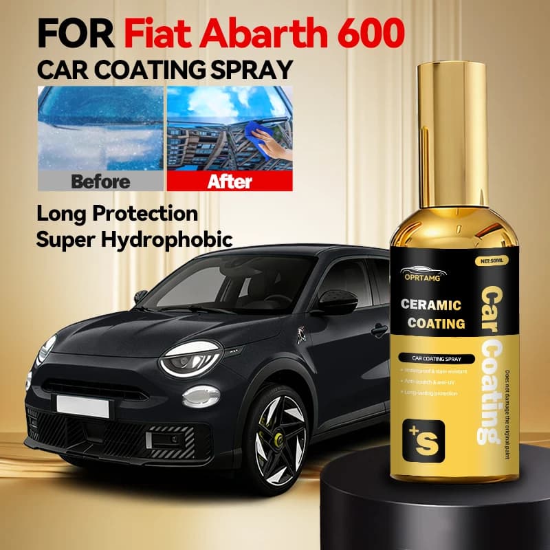 Cera per Rimozione Graffi Auto per Fiat Abarth 600, Crema Lucidante per Vernice Auto, Riparazione Segni e Graffi