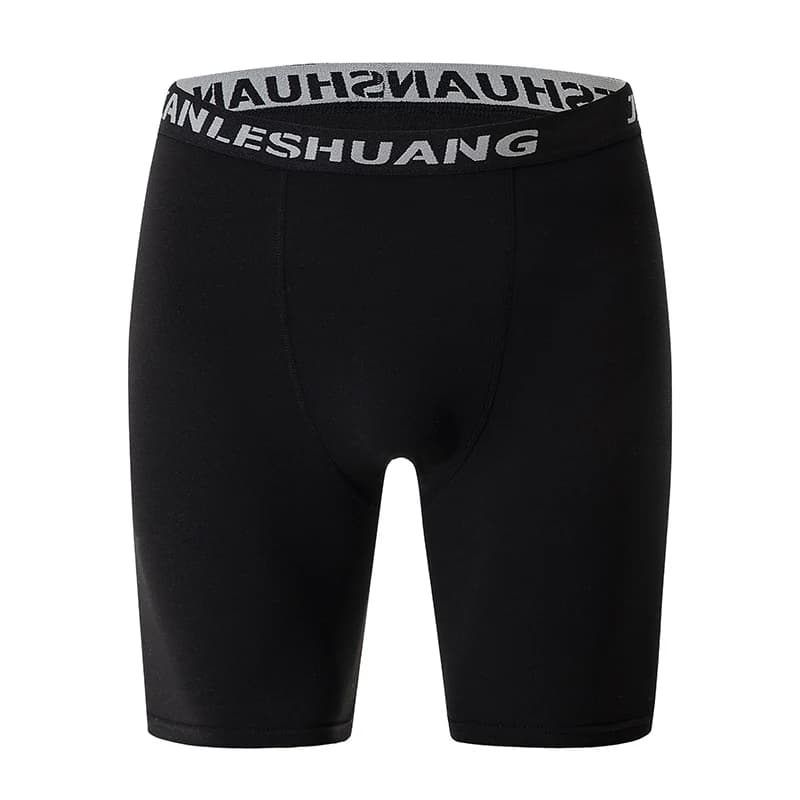 Set of 5 pieces of classic men's long underwear, black and white, comfortable, strong sizes, for young people, sports, cycling, shorts at low waist, straight leg pants