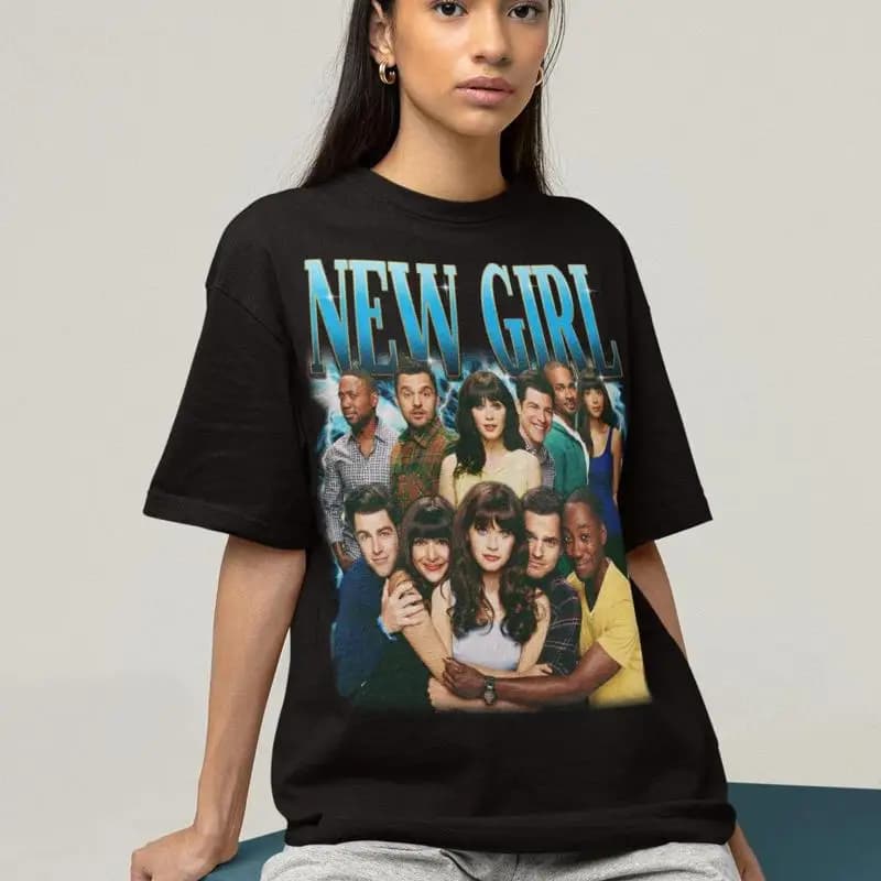 New Girl T Shirt con cappuccio dolcezza girocollo regali