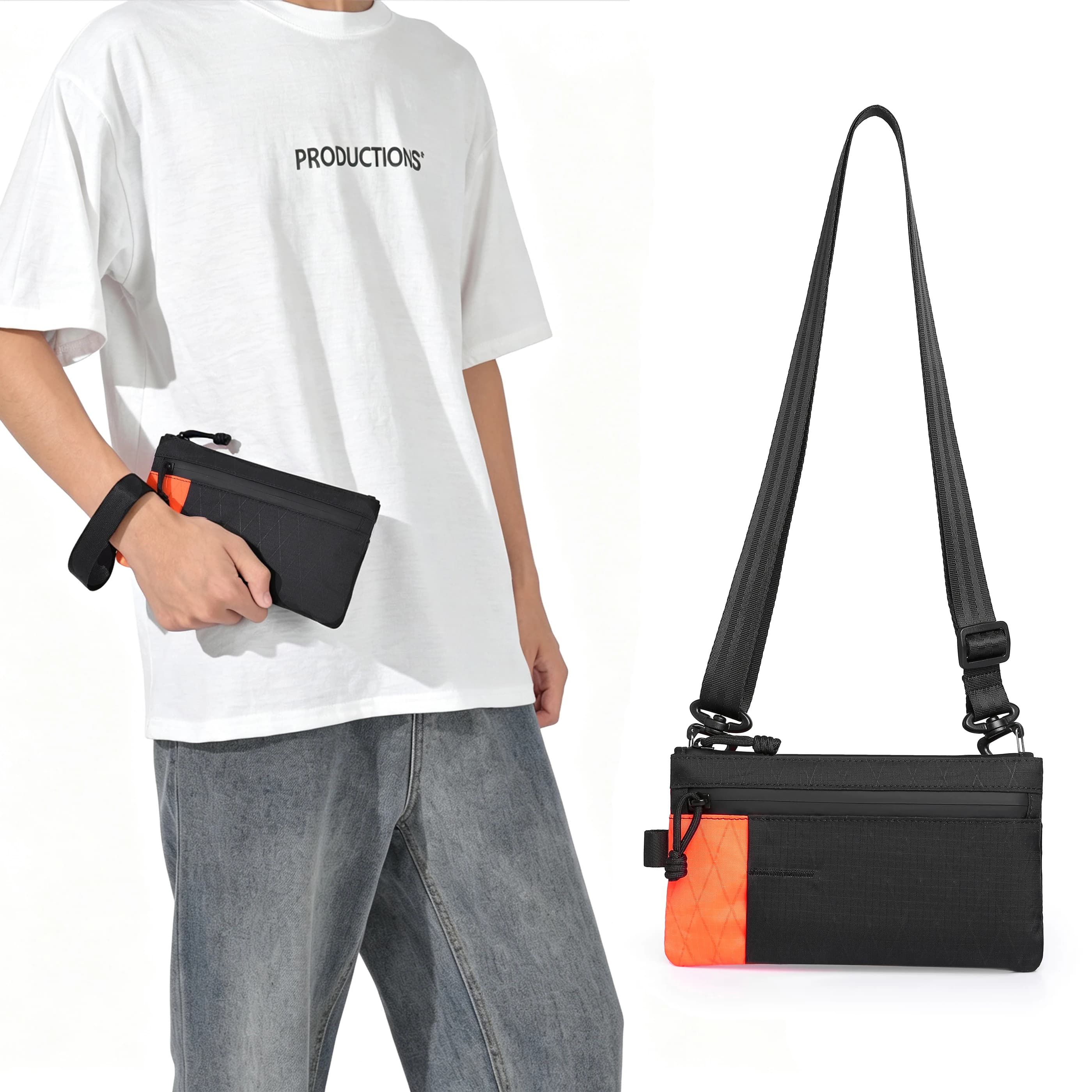 RFID Waterproof Wallet for Male Men Women Young Novelty XPAC Money Bag Travel Clutch & Crossbody Passport Phone Organizer Purse