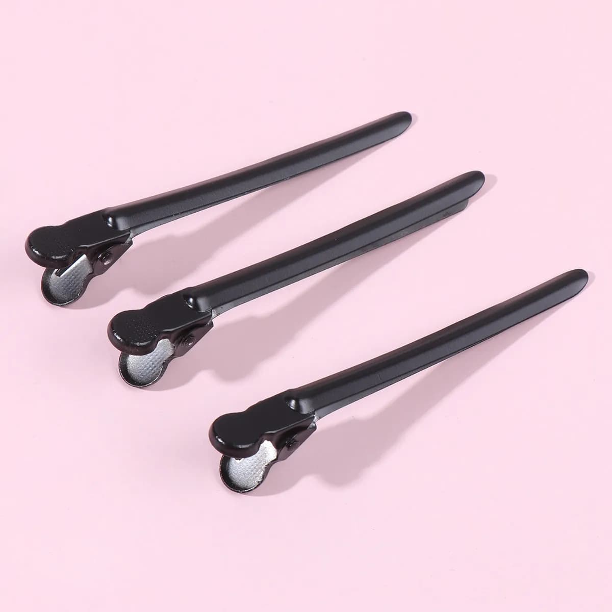 12Pcs Wave Pattern Hair Positioning Clips Metal Bottom Strong Grip for Long Thick Hair Hairdressing Styling Blow Drying Salon