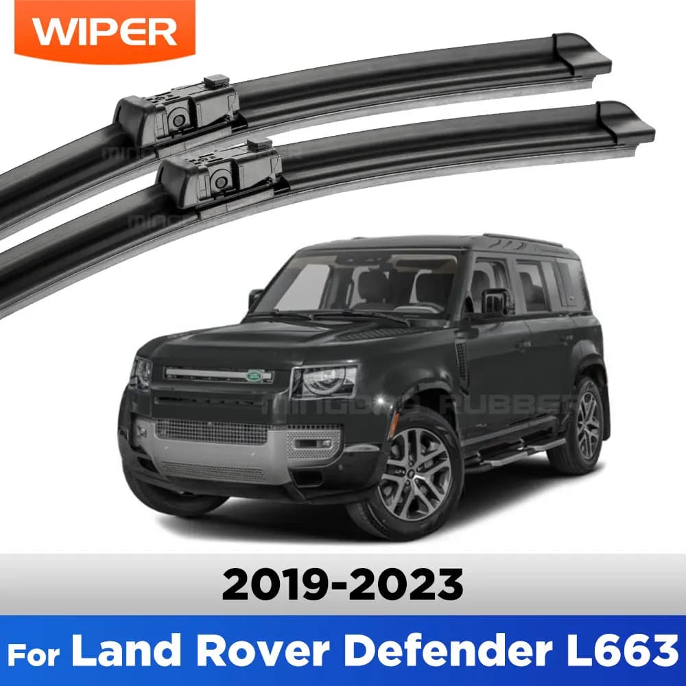 Per Land Rover Defender L663 2019-2023 Tergicristallo LHD Spazzole Tergicristallo Anteriori Parabrezza Parabrezza Finestra Auto Pioggia Spazzole 22 "+ 22"