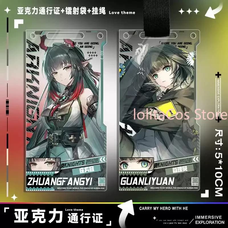 Arknights: Endfield Zhuang Fangyi Endmin Mi Fu Last Rite - Ciondolo in acrilico, portachiavi, decorazione per borsa, regalo di compleanno, collezione anime