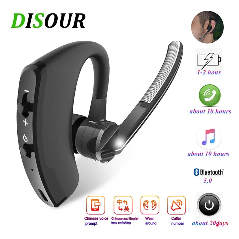 New Bluetooth wireless V8 headset with HD Stereo Business speaker HD call V9 Bluetooth headset for iPhone Xiaomi Samsung