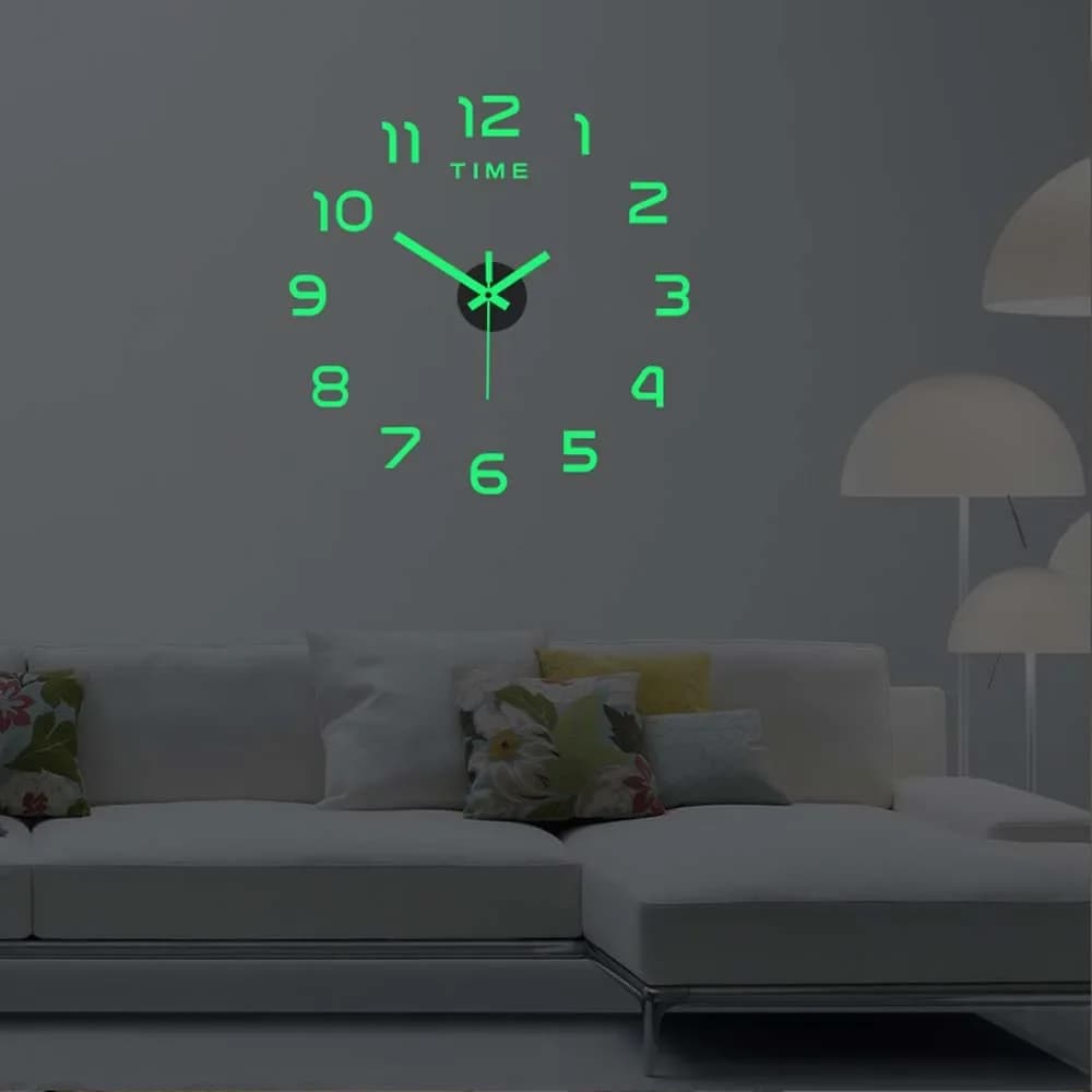 DIY DIY Digital Wall Clock Acrylic Wall Clock Without Bright Frame 3D Mute Watch for Living Room Office Wall Decoration