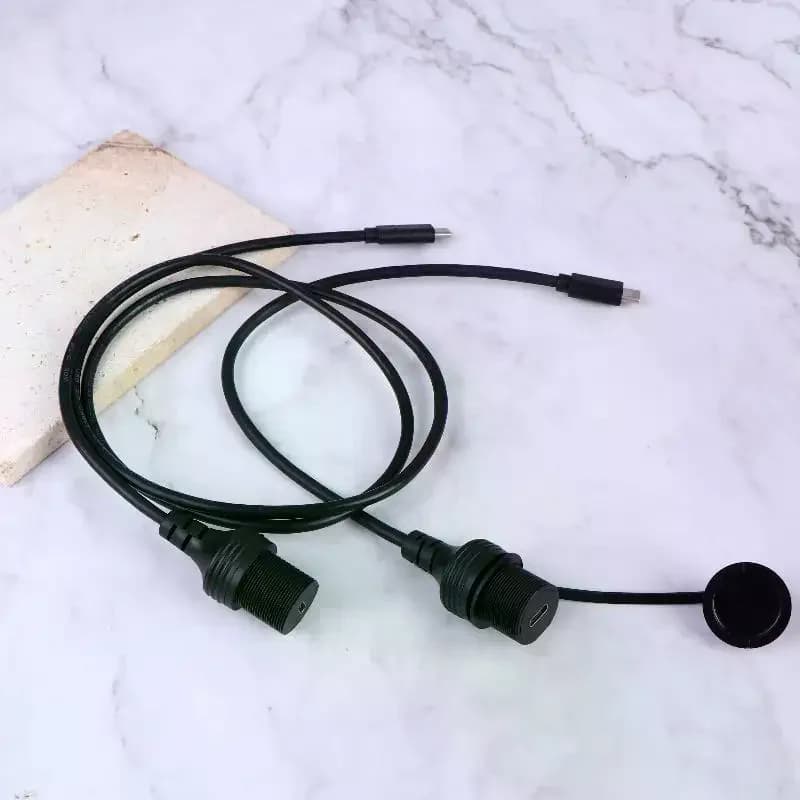 Cavo di Prolunga USB-C da 3ft per Montaggio a Pannello, Installazione a Incasso per Cruscotto di Auto, Camion, Barca, Moto