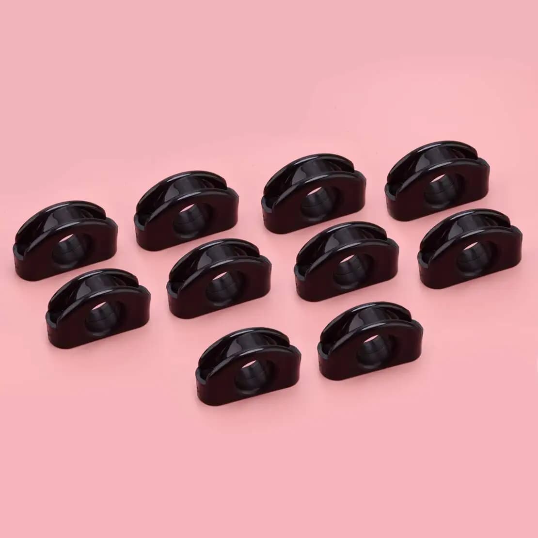 10 pz Deck Eye Fairlead Bullseye Linea Cavo Corda Guida Puleggia Misura per Marine Barca Yacht Kayak Canoa Nylon Nero