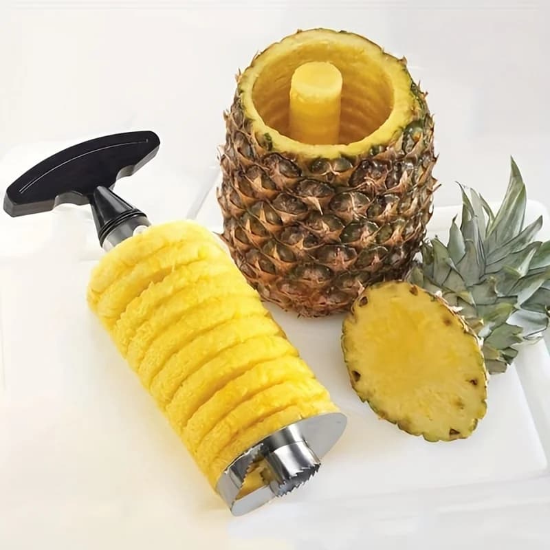 Pineapple Ring Maker Corer, 9.4 Inch Stainless Steel, Removes Tough Core Effortlessly, Perfect for Fruit Platters and Salads